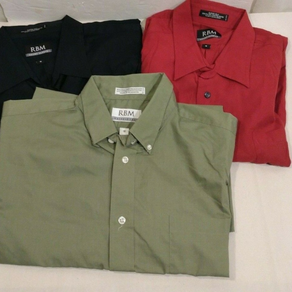 RBM Lot of 3 Short Sleeve Shirts Sz.18